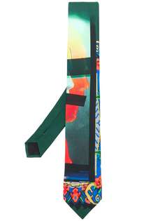 галстук с абстрактным принтом Prada