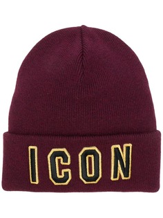 вязаная шапка с логотипом 'Icon' Dsquared2