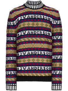 свитер с круглым вырезом с логотипом JW Anderson