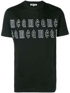 футболка с принтом логотипа в готическом стиле McQ Alexander McQueen