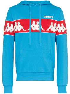 Kappa logo printed cotton blend hoodie Charm's