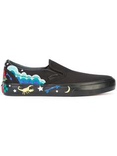 декорированные слипоны Vans