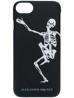 чехол для iPhone 8 с принтом танцующего скелета Alexander McQueen