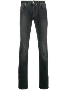 джинсы узкого кроя с выцветшим эффектом Versace