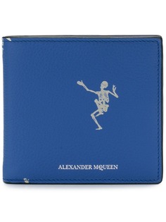 кошелек в два сложения с принтом танцующих скелетов Alexander McQueen