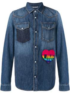 джинсовая куртка с заплаткой 'Love' Valentino