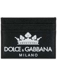 визитница с принтом логотипа Dolce & Gabbana
