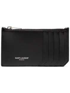визитница с тиснением Saint Laurent