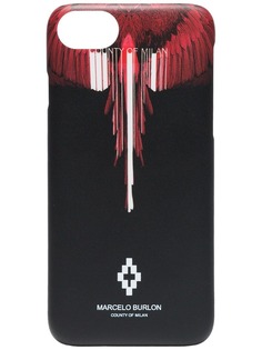 black and red Wings iPhone 8 case Marcelo Burlon County Of Milan