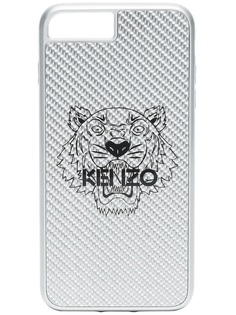 silver and black tiger print iPhone 8 Plus case Kenzo