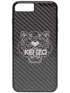 metallic black tiger print iPhone 8 Plus case Kenzo