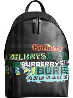 рюкзак в клетку 'London' с принтом логотипов Burberry