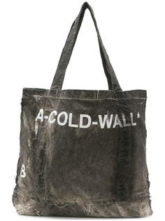 сумка-шоппер с логотипом и эффектом потертости A-Cold-Wall*