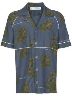 рубашка с цветочным принтом и кантом Off-White