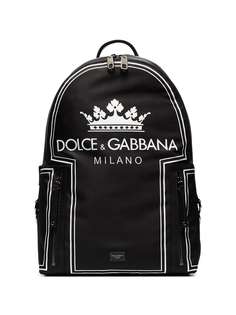 рюкзак с принтом логотипа Dolce & Gabbana