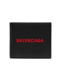 кошелек с красным логотипом Balenciaga