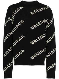 джемпер с логотипами Balenciaga