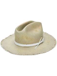 широкополая шляпа с контрастной лентой с декором Nick Fouquet