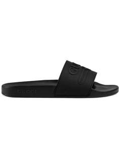 шлепанцы с логотипом Gucci