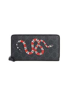 кошелек на молнии с принтом 'GG Supreme' Gucci