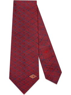галстук с узором Gucci Gucci