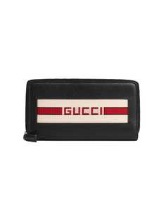 кошелек на молнии с полоской 'Gucci' Gucci