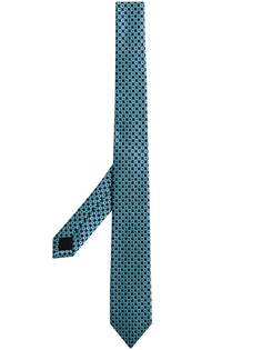 узкий жаккардовый галстук с узором маргариток Burberry