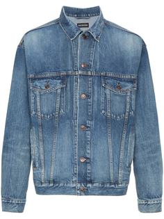джинсовая куртка с вышивкой 'BB Mode' Balenciaga