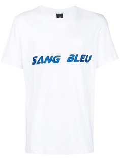 футболка с вышивкой 'Sang Bleu' Omc