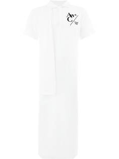 длинная рубашка с вышитым логотипом A-Cold-Wall*