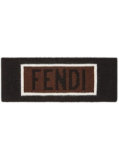 logo patch headband Fendi