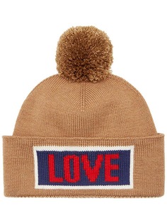 Love slogan beanie hat Fendi