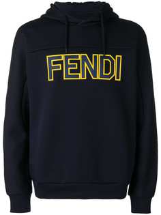 толстовка с капюшоном и логотипом Fendi