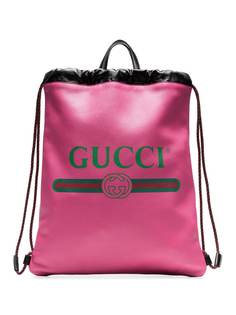 рюкзак с принтом логотипа Gucci