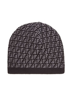 knit FF logo beanie Fendi