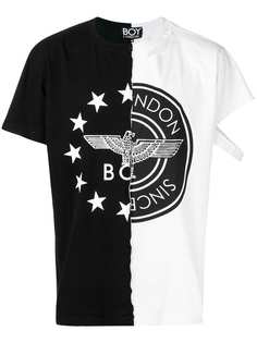 футболка с контрастным дизайном с логотипом Boy London