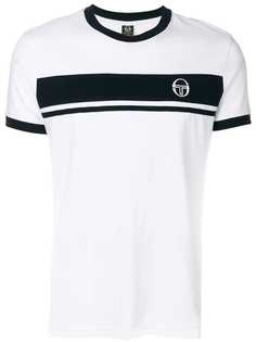 футболка с контрастными полосками Sergio Tacchini