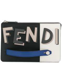 клатч с логотипом Fendi