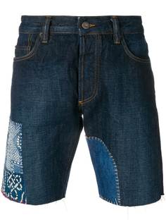 джинсовые шорты дизайна "пэчворк" Natural Selection