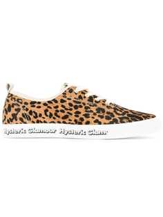 кроссовки с леопардовым принтом на шнуровке Hysteric Glamour
