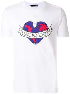 футболка с графическим принтом 'Heart' Love Moschino