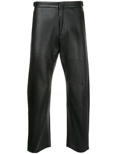 укороченные брюки с кожаным эффектом Comme Des Garçons Vintage