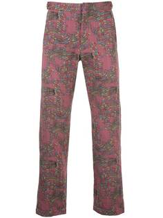 брюки с принтом в тонкую полоску Comme Des Garçons Vintage