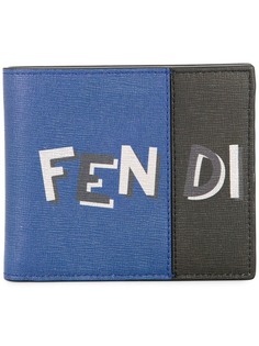 кошелек с контрастными панелями с логотипом Fendi