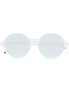 зеркальные солнцезащитные очки в круглой оправе Thom Browne Eyewear