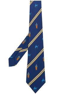 галстук с принтом Hermès Vintage