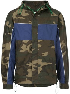 camouflage print hooded jacket monkey time