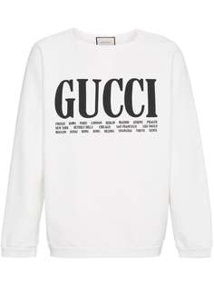 толстовка 'World Cities' Gucci