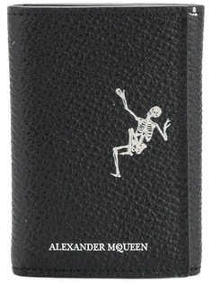 кошелек в три сложения с принтом танцующих скелетов Alexander McQueen