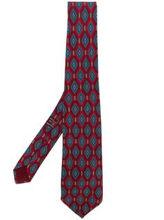галстук с геометрическим принтом Gucci Vintage